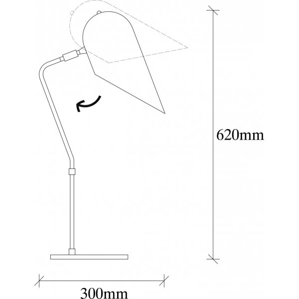 Lampe à poser Kesik - Noir/or Lampe à poser Kesik - Noir/or