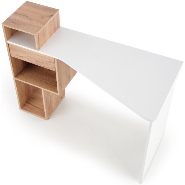 Bureau Spurs 122x57 cm - Chne/blanc