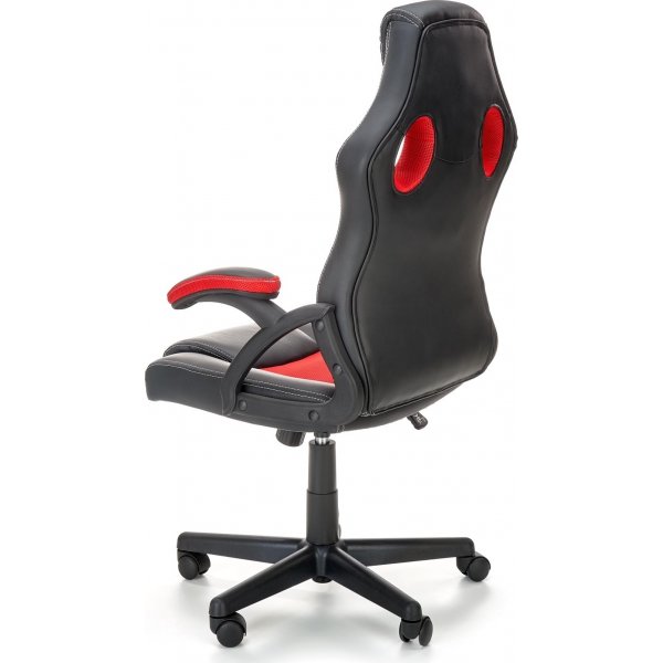 Chaise de bureau Berkel - Noir/rouge Chaise de bureau Berkel - Noir/rouge