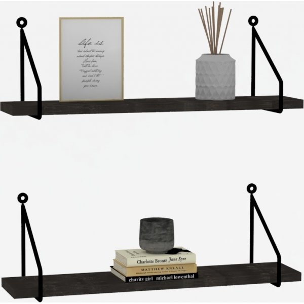 Reco wandplank - Antraciet