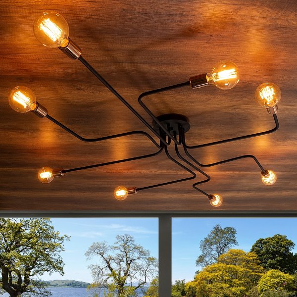 Plafonnier Truva N-700 - Noir Plafonnier Truva N-700 - Noir