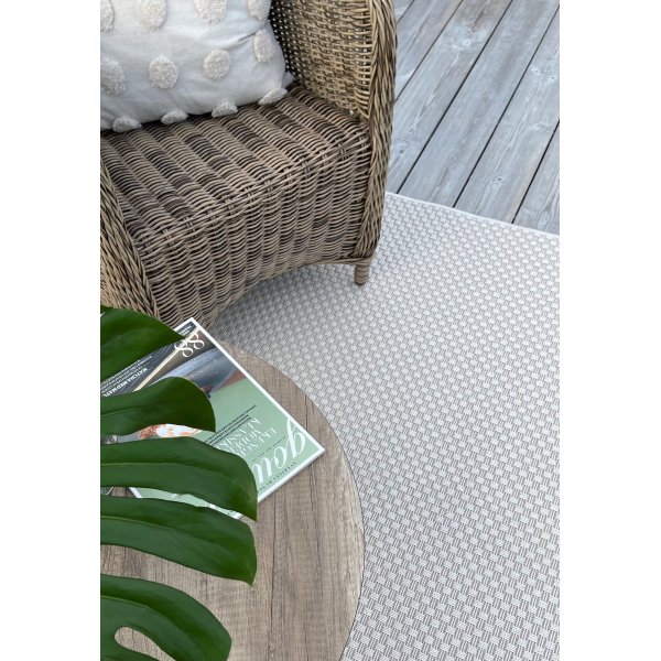 Pampero platgeweven vloerkleed Creme