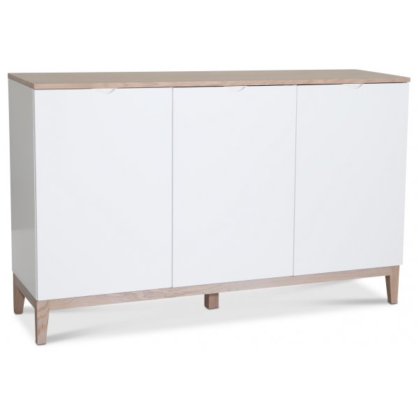 Borgholm sideboard - Vit / Ek
