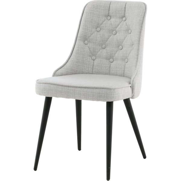 Chaise de salle à manger Alice Deluxe - Gris clair/noir Chaise de salle à manger Alice Deluxe - Gris clair/noir