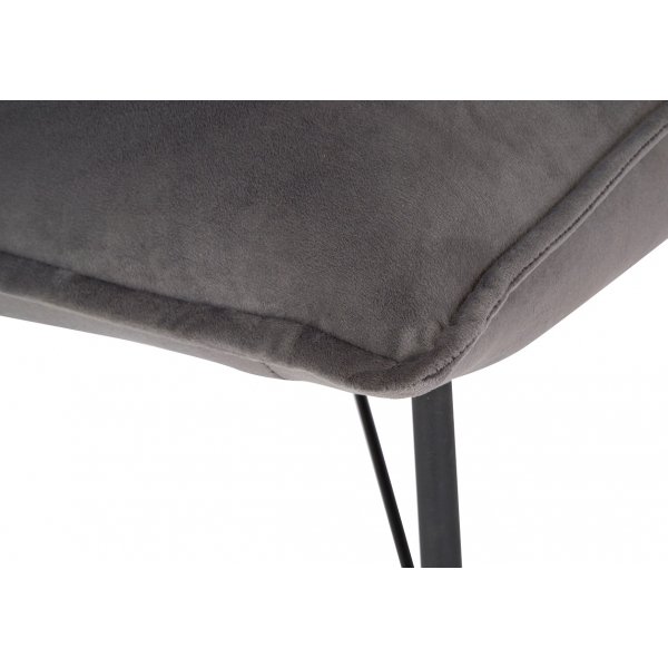 Trendline loungefåtölj - Grå sammet Trendline loungefåtölj - Grå sammet