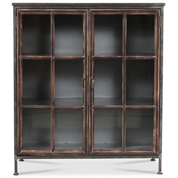 Industry vitrinskåp i metall - Trä / Metall / Glas Industry vitrinskåp i metall - Trä / Metall / Glas