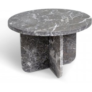 Level lampbord i grå marmor Ų50 cm