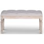 Cholet sittbnk Bredd 80 cm - Antik finish / Linne