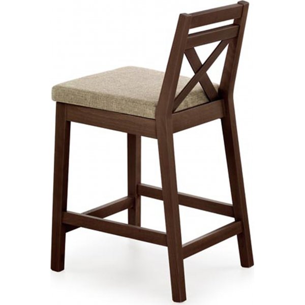 Tabouret de bar Cassandra SH 58 cm - Noyer foncé Tabouret de bar Cassandra SH 58 cm - Noyer foncé