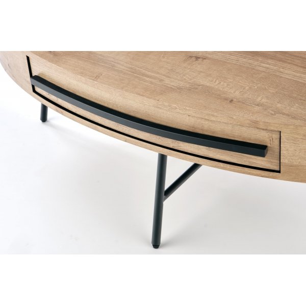 Table basse Carolina 120 x 60 cm - Chêne/noir Table basse Carolina 120 x 60 cm - Chêne/noir
