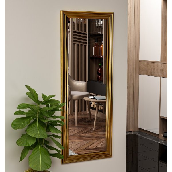 Miroir mural lisse - Doré Miroir mural lisse - Doré