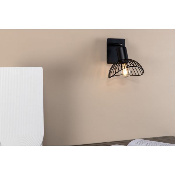 Nätthult vägglampa - Svart Nätthult vägglampa - Svart