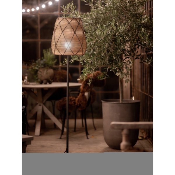 Lollo lampenkap voor buitengebruik - Naturel/Zwart - 38 cm Lollo lampenkap voor buitengebruik - Naturel/Zwart - 38 cm