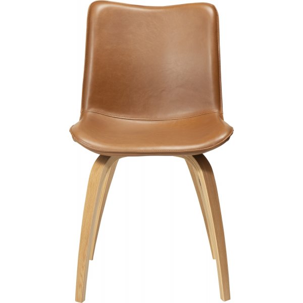 Chaise Glee - PU marron/chêne Chaise Glee - PU marron/chêne