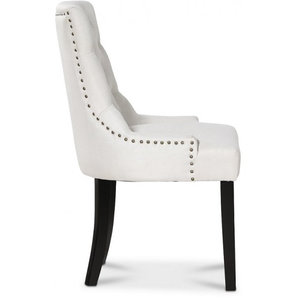 Paris matgrupp svart bord med 4 st Tuva stolar i beige tyg