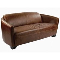 Corniche Vintage 2-sits lädersoffa Corniche Vintage 2-sits lädersoffa
