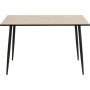 Wilma matbord 120 cm - Vitpigmenterad ek/svart
