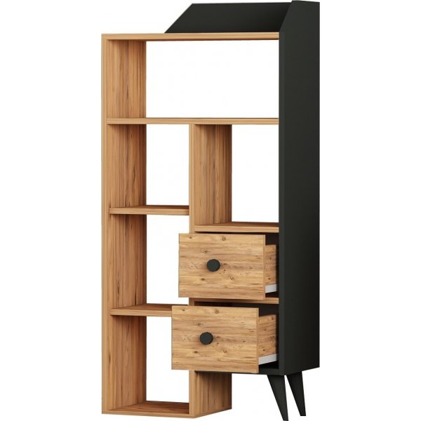 Bibliothque Seren - Pin/noir