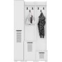 Asimo kleerhanger 100 x 44,6 x 183 cm - Wit
