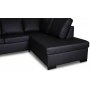 Solna U-soffa D3A - Bonded Leather + Flckborttagare fr mbler