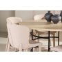 Matbord Copenhagen med 6 st Astoria stolar - Beige/svart/whitewash + 4.00 x Mbeltassar