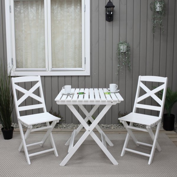 Wilma vit utestol + Fläckborttagare för möbler Wilma vit utestol + Fläckborttagare för möbler