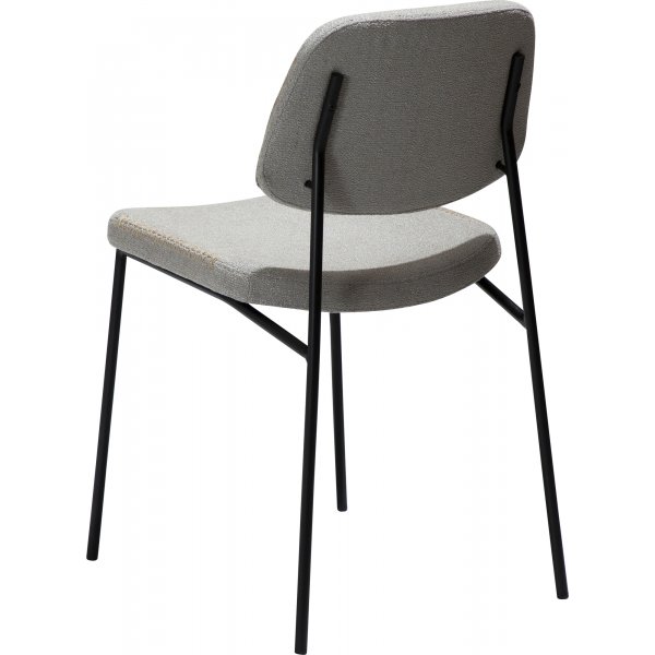 Chaise de salle  manger Menta - Cachemire boucl/noir