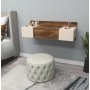 Zakkum sminkbord 100 x 39 cm - Beige/brun