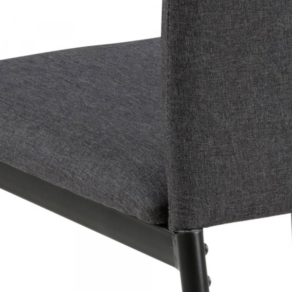 Chaise de salle à manger Demina - Gris foncé Chaise de salle à manger Demina - Gris foncé