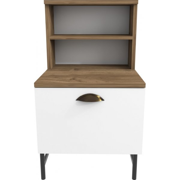 Cressi sängbord - Valnöt/vit Cressi sängbord - Valnöt/vit