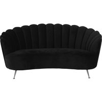 Signy 2-sits soffa - Svart velour Signy 2-sits soffa - Svart velour