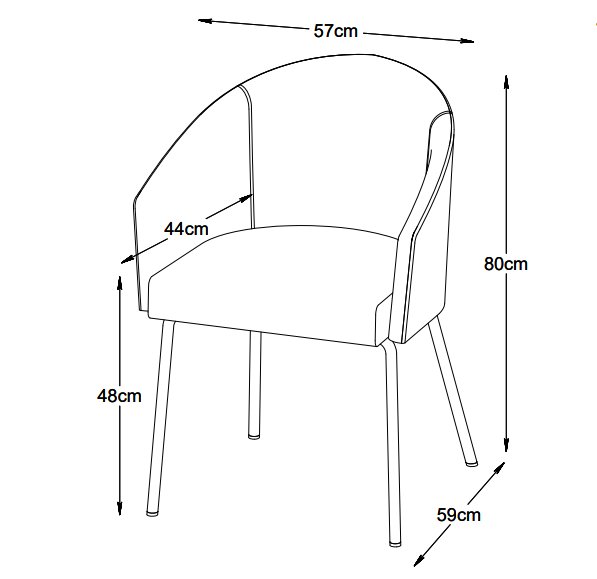 Chaise Erik en tissu gris COPY Chaise Erik en tissu gris COPY