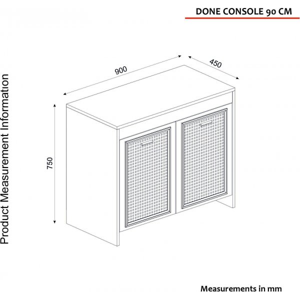 Done skåp - Vit/mörkbrun Done skåp - Vit/mörkbrun