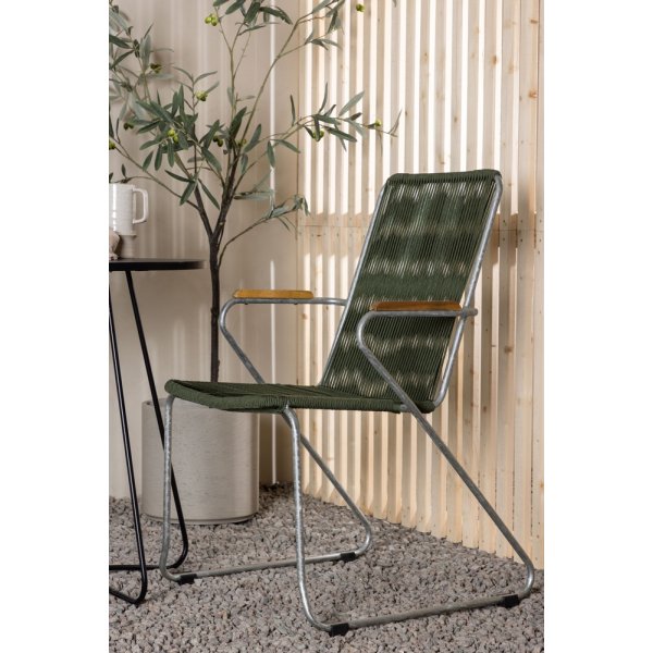 Bacong utematgrupp med 2 st Bois stolar - Svart/Grön Bacong utematgrupp med 2 st Bois stolar - Svart/Grön