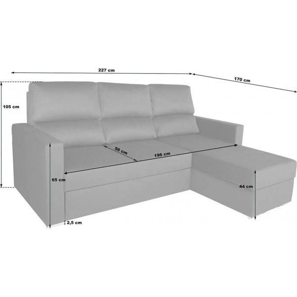 Canapé-lit Morant - Noir Canapé-lit Morant - Noir