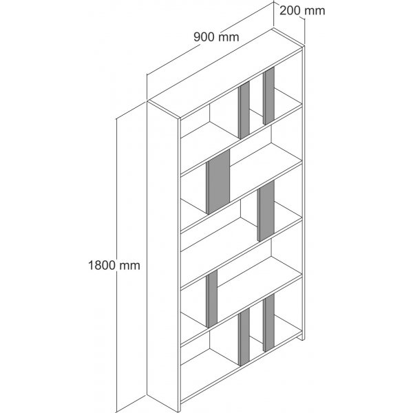 Lima bokhylla - Travertin Lima bokhylla - Travertin