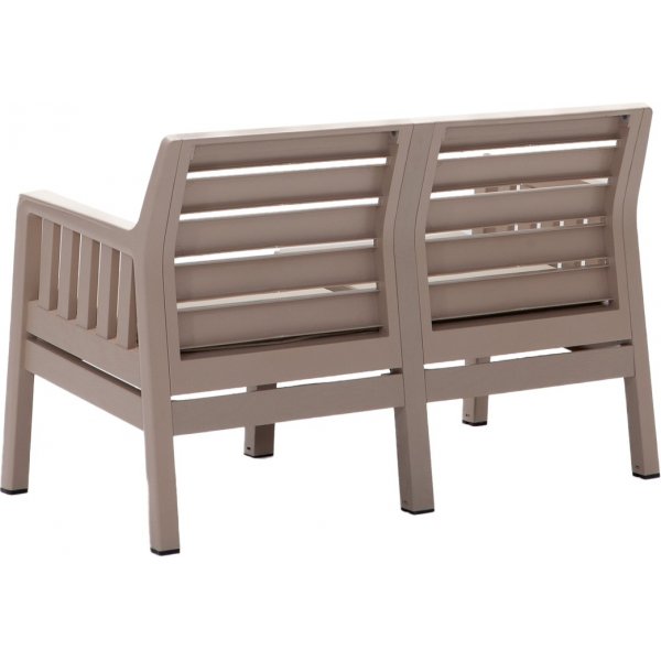 Groupe salon Lara avec canapé 2 places, 2 fauteuils et table - Cappuccino Groupe salon Lara avec canapé 2 places, 2 fauteuils et table - Cappuccino