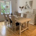 Kundbild Särö matstol - Whitewash ek / Svart konstläder: Jättefina stolar med bra kvalité.