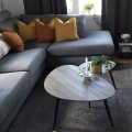 Kundbild Smokey satsbord 90x60 | 60x40 cm - Grå/svart: Vi är jättenöjda med vårt Smokey...
