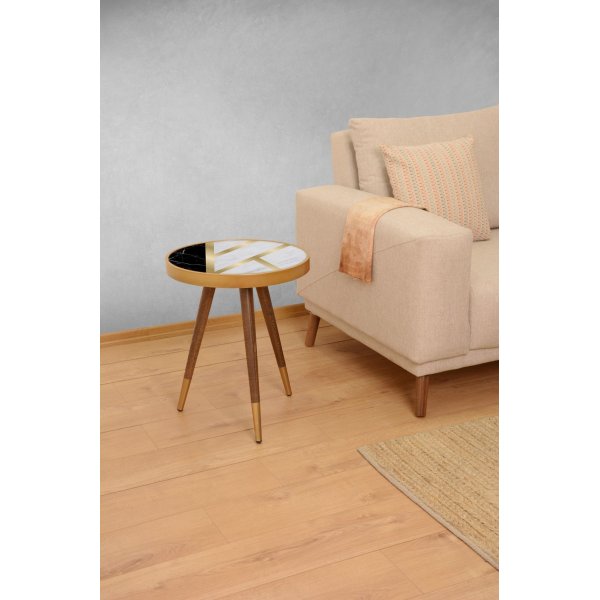 Liny sidobord cirkel 45 x 45 cm - Flerf�rgad