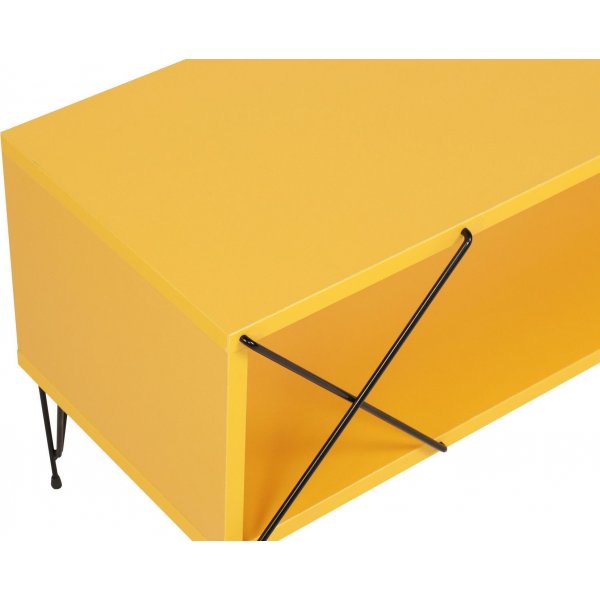 Banc multimédia de rue - Jaune Banc multimédia de rue - Jaune