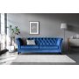 Soffa 3-sits Chesterfield Bl - Milton