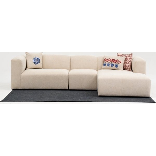Linden divansoffa hger - Cream
