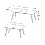 Table  manger extensible Bito en chne huil 150-195 cm