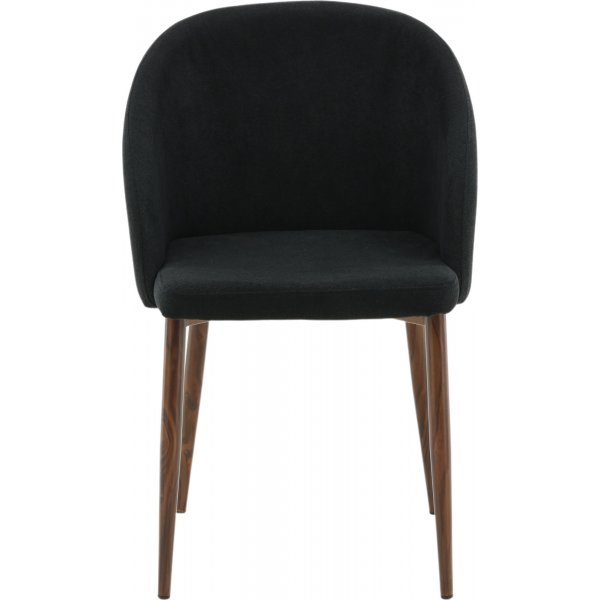 Chaise de salle à manger Ferdinand - Tissu noir Chaise de salle à manger Ferdinand - Tissu noir