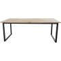 Regald matbord 200 cm - Svart/naturtr