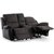 Enjoy Hollywood Biosoffa - 2-sits recliner (el) i antracit microfibertyg