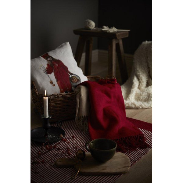 Idun kussenhoes 45 x 45 cm - Rood