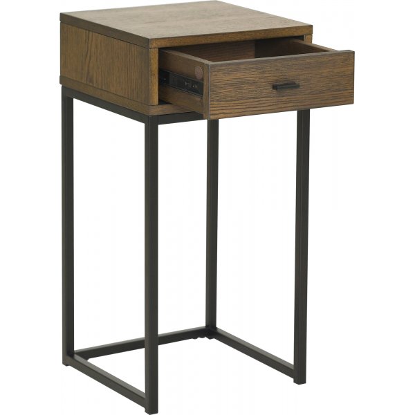 Regal sängbord - Brunlackerad ekfanér Regal sängbord - Brunlackerad ekfanér