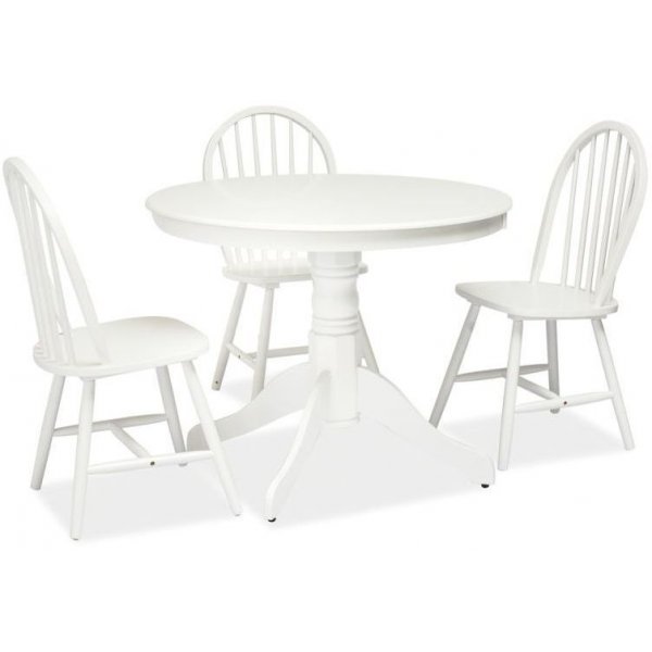 Matbord Spartanburg 100 cm - Vit
